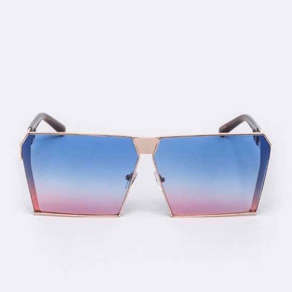 Dual Tone Ombre Sunglasses - 4 Colors - Picture 4 of 8